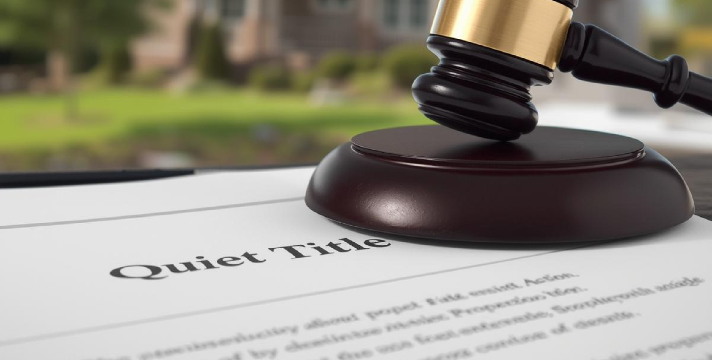 quiet title action legal process to fix real estate ownership issues