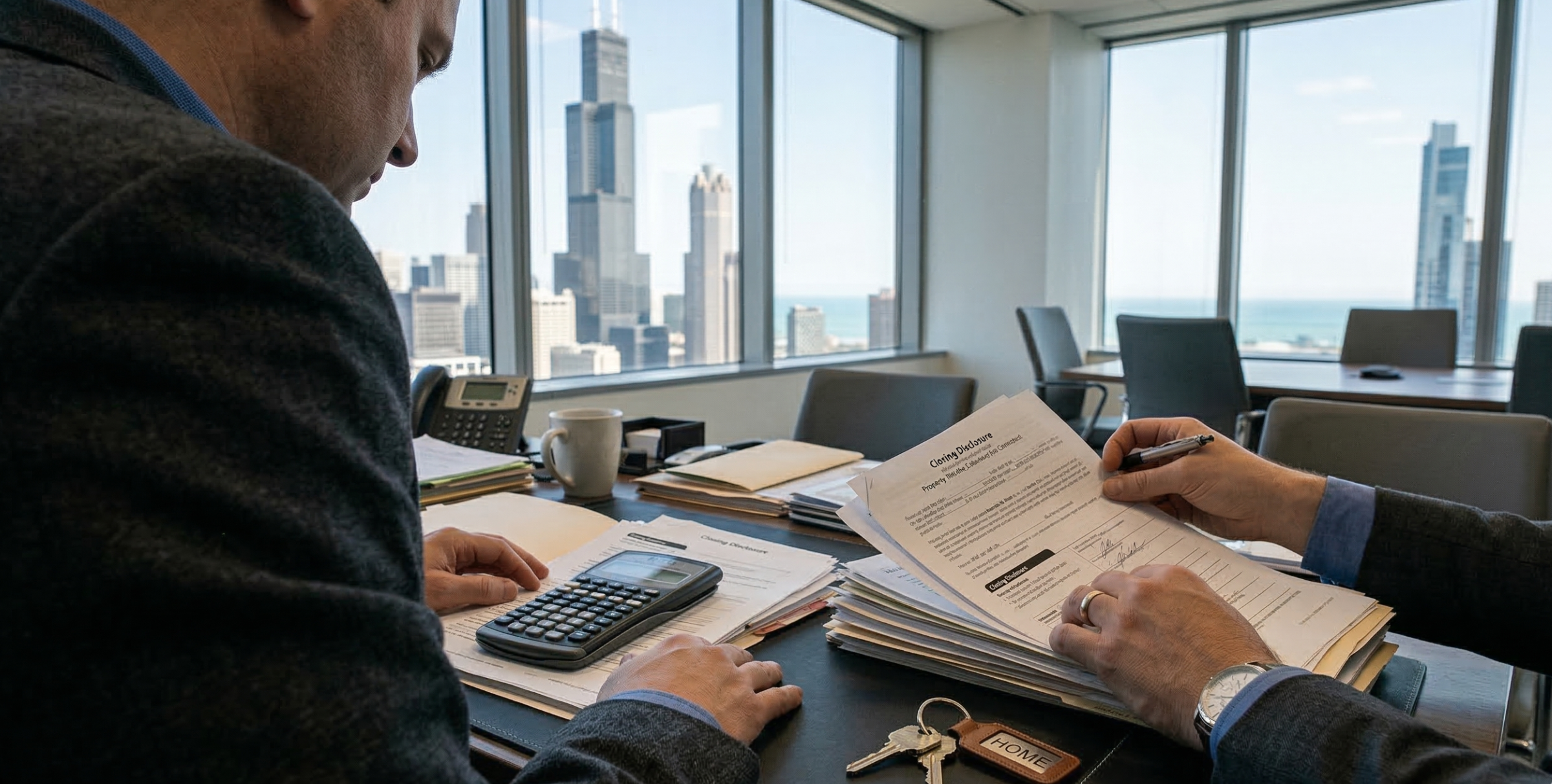 Title issues in Chicago real estate closing identified during a title search, including liens and recording errors