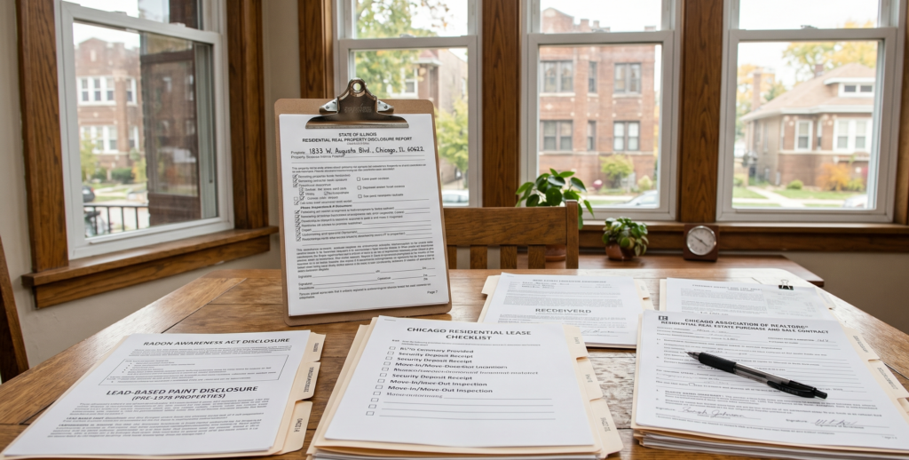 Chicago seller disclosure obligations with real estate documents and checklist