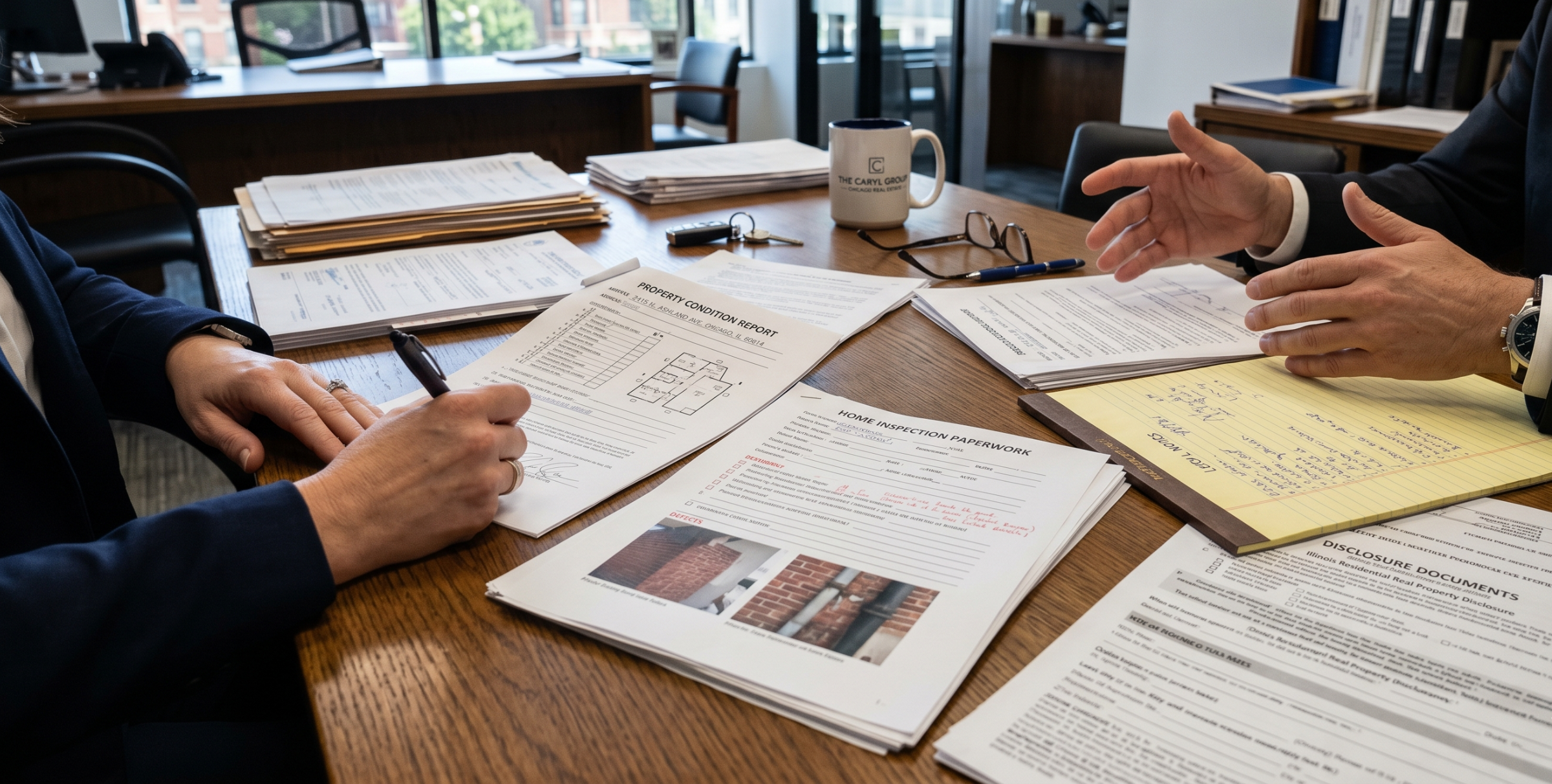 Chicago property condition report with inspection and disclosure documents